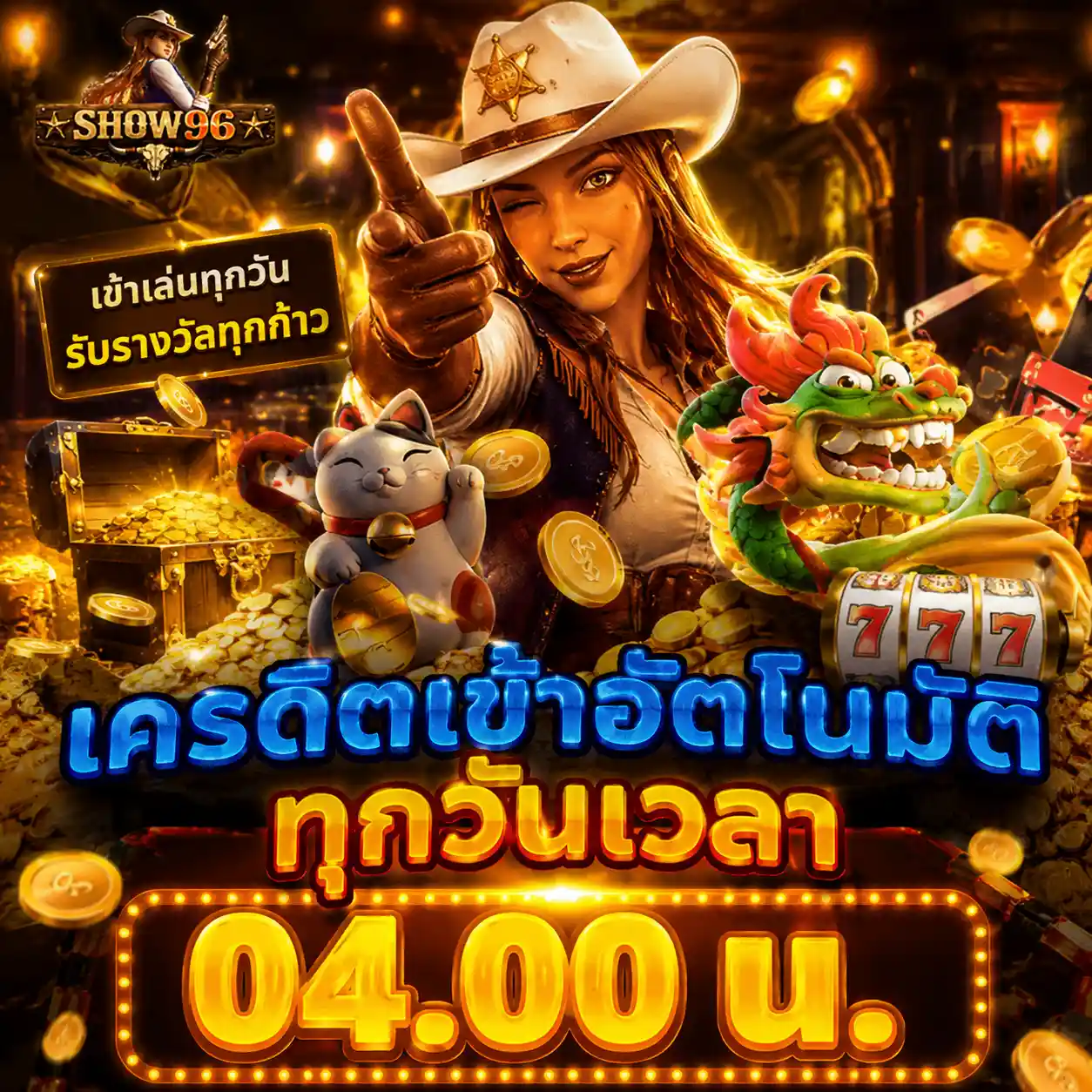 SHOW96 | หน้าหลักสล็อตเกมเทพ แตกสนั่นทุกรอบ ฝากรับสิทธิพิเศษ